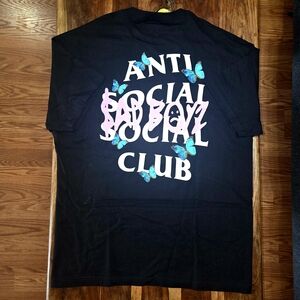 Anti Social Social Club Black Graphic T-Shirt